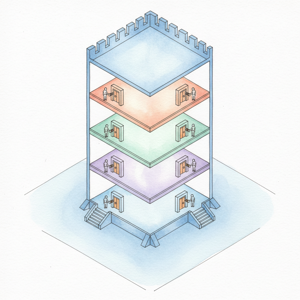 Zero-trust AI architecture diagram