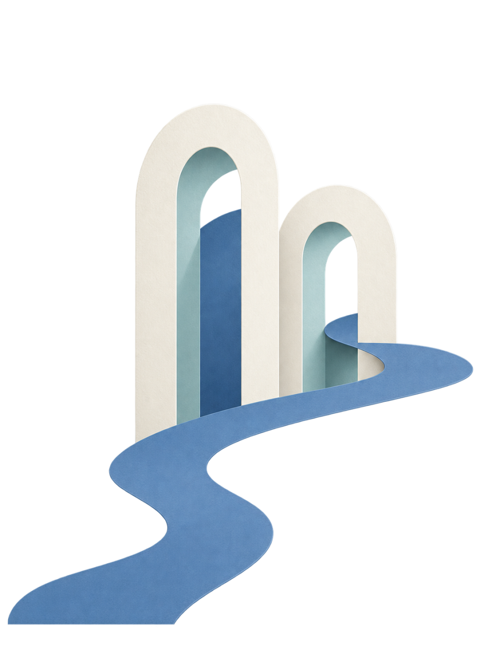 Paper path connects precise architectural gates