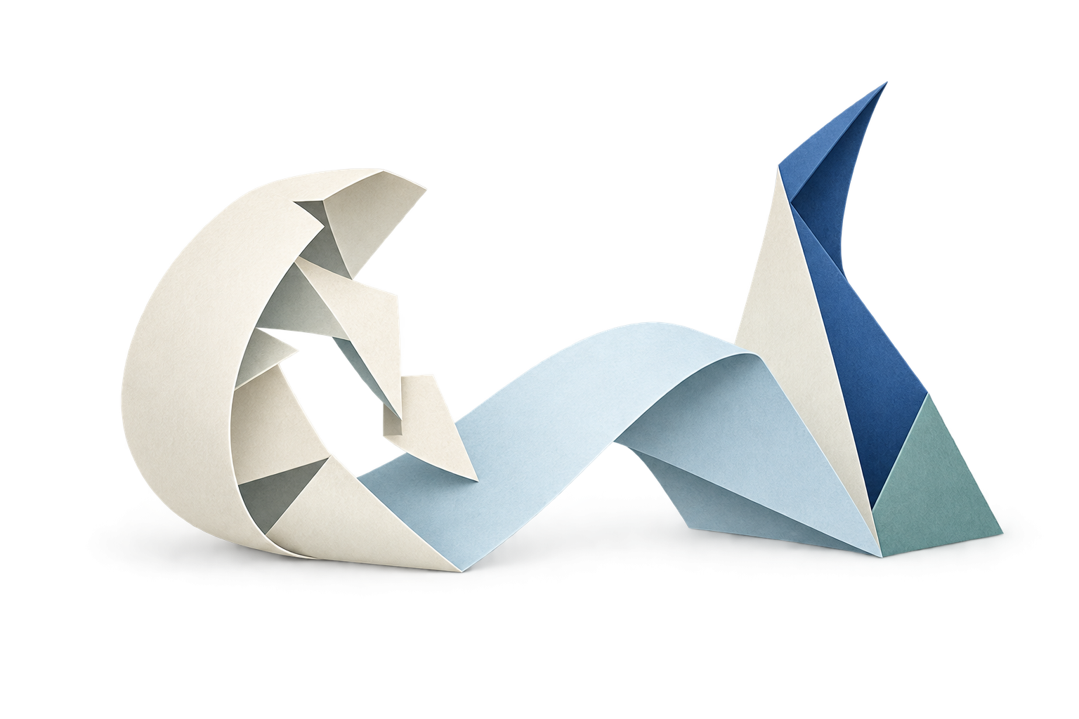Folded-paper structure separates an enduring plan from a replaceable module