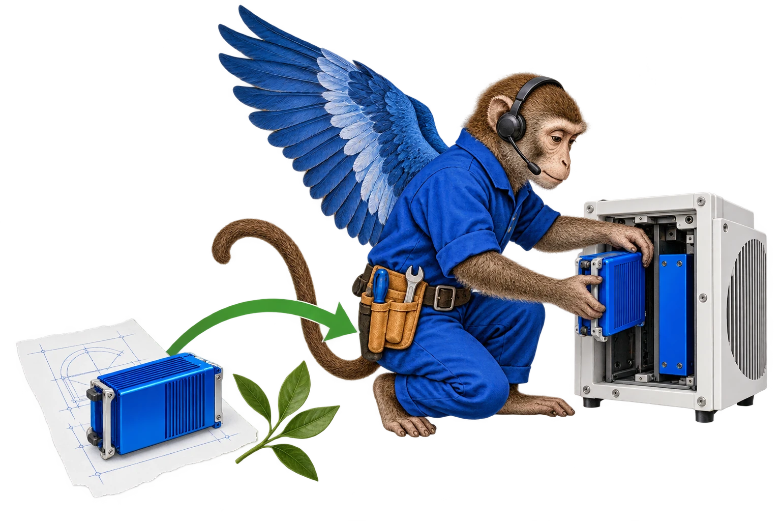 Recover software with a helpful winged AI agent